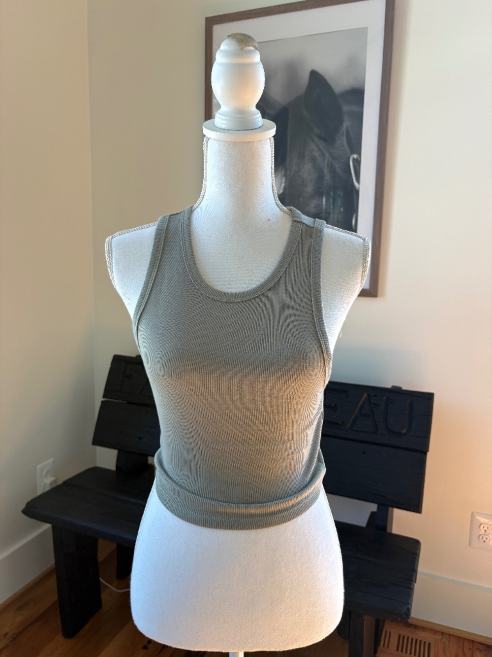 Zara NWT Green Crop Top